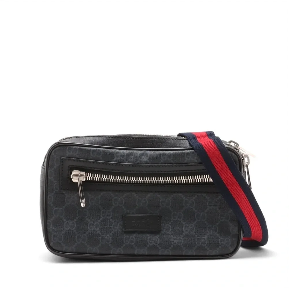 Gucci ophidia zip leather black sling Bag/ belt bag w/COA - Picture 3 of 11